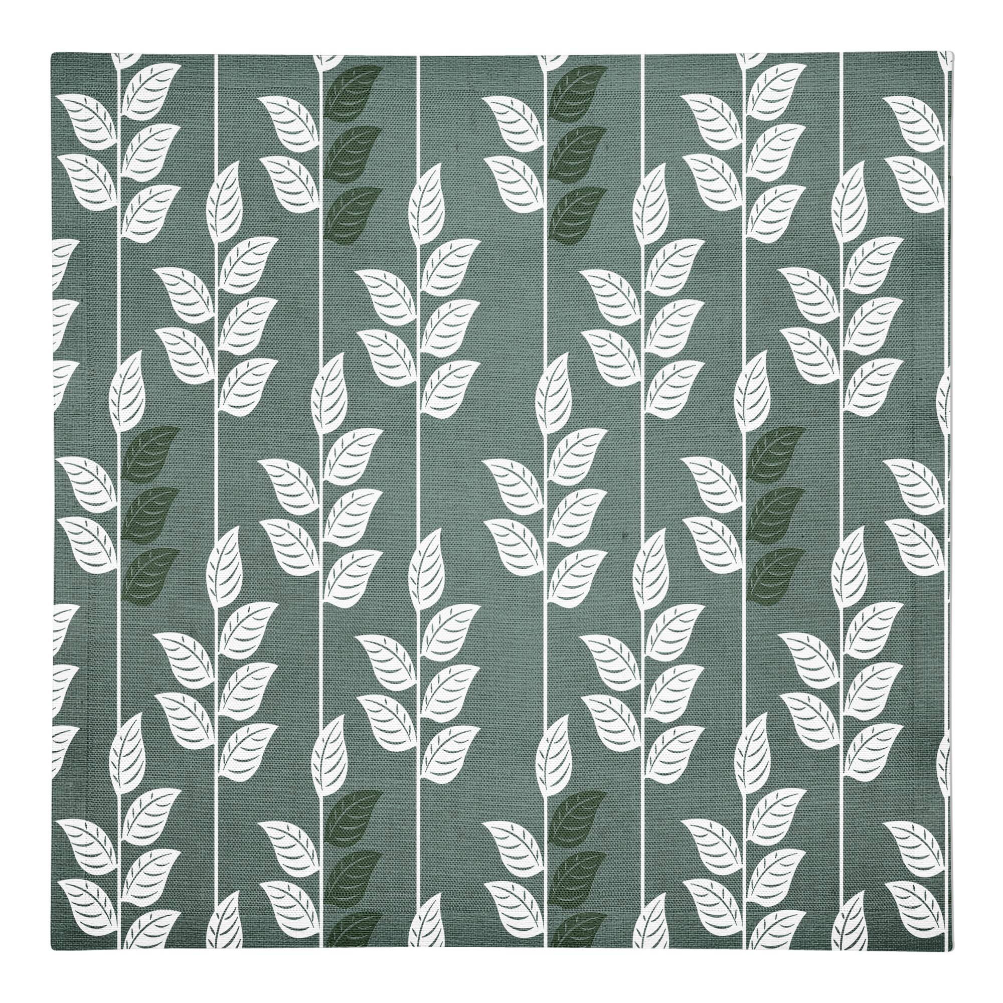 Geometric Nature Pattern 10" x 10" Cotton Twill Napkin